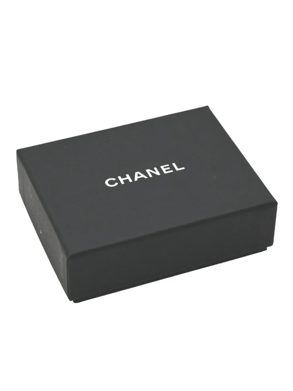 Chanel Necklace Rhinestone CC Logo Lacquer White Black Gold CC Mark Swing